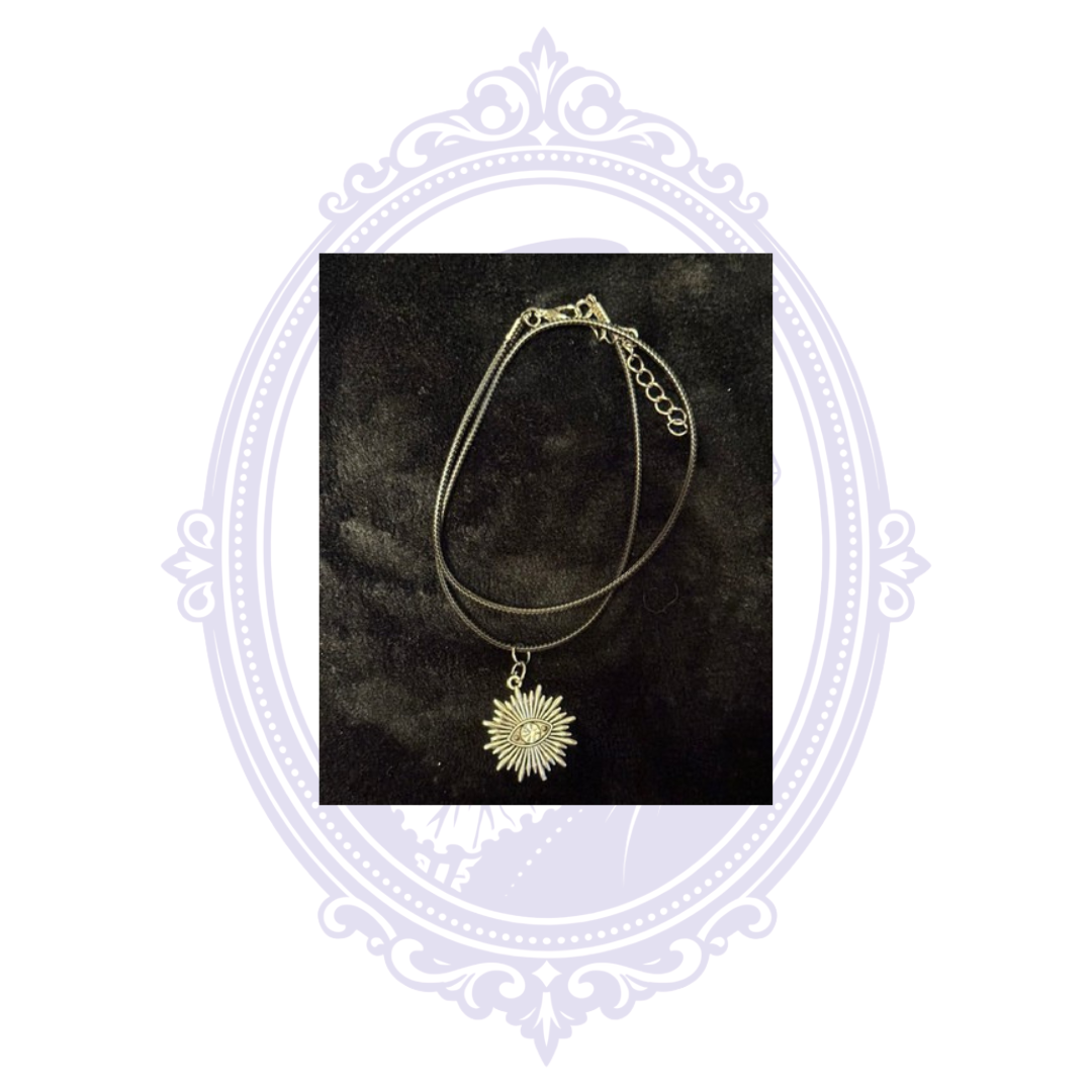 Cupboard Crafted Sunburst Eye Pendant Necklace | CC-HW-N04