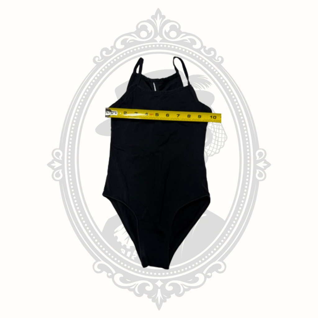 Danshuz Danznmotion Daisy Butterfly Back Girls Ballet Dance Leotard Black Estimated Size 4/6