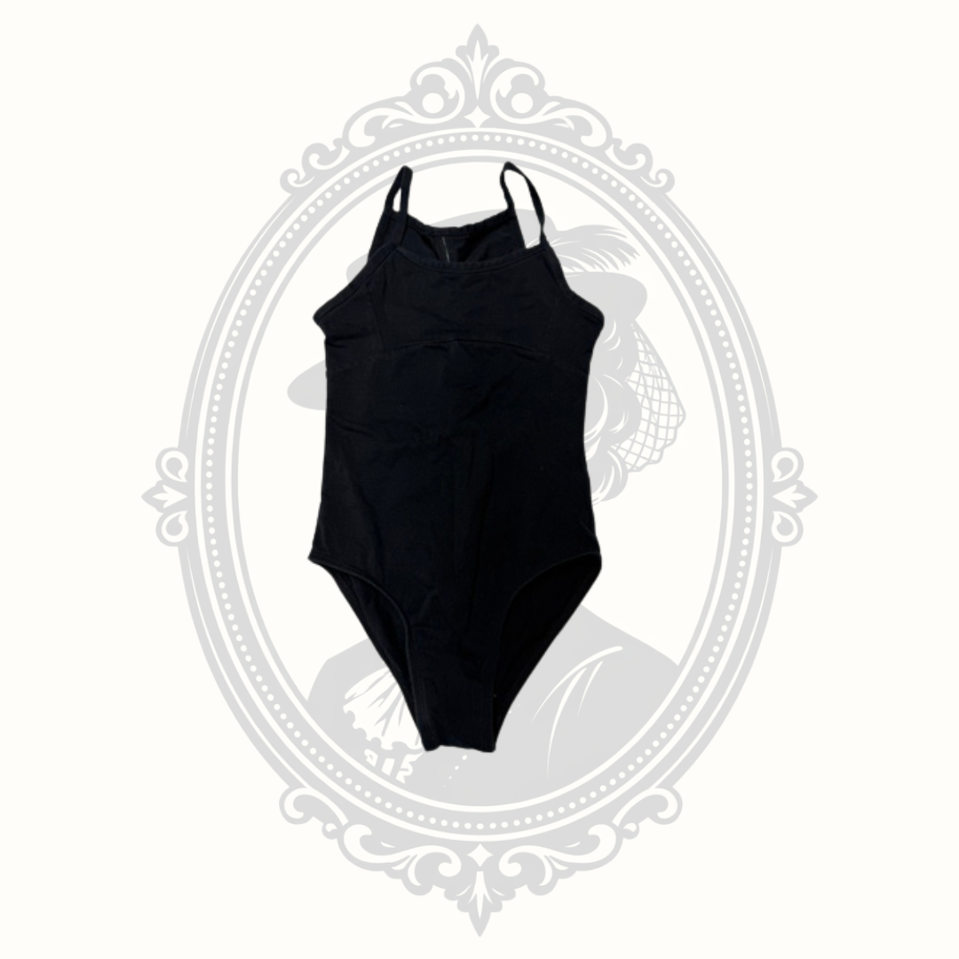 Danshuz Danznmotion Daisy Butterfly Back Girls Ballet Dance Leotard Black Estimated Size 4/6