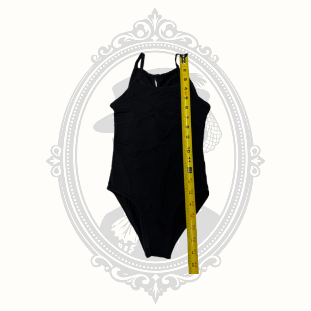 Danshuz Danznmotion Daisy Butterfly Back Girls Ballet Dance Leotard Black Estimated Size 4/6