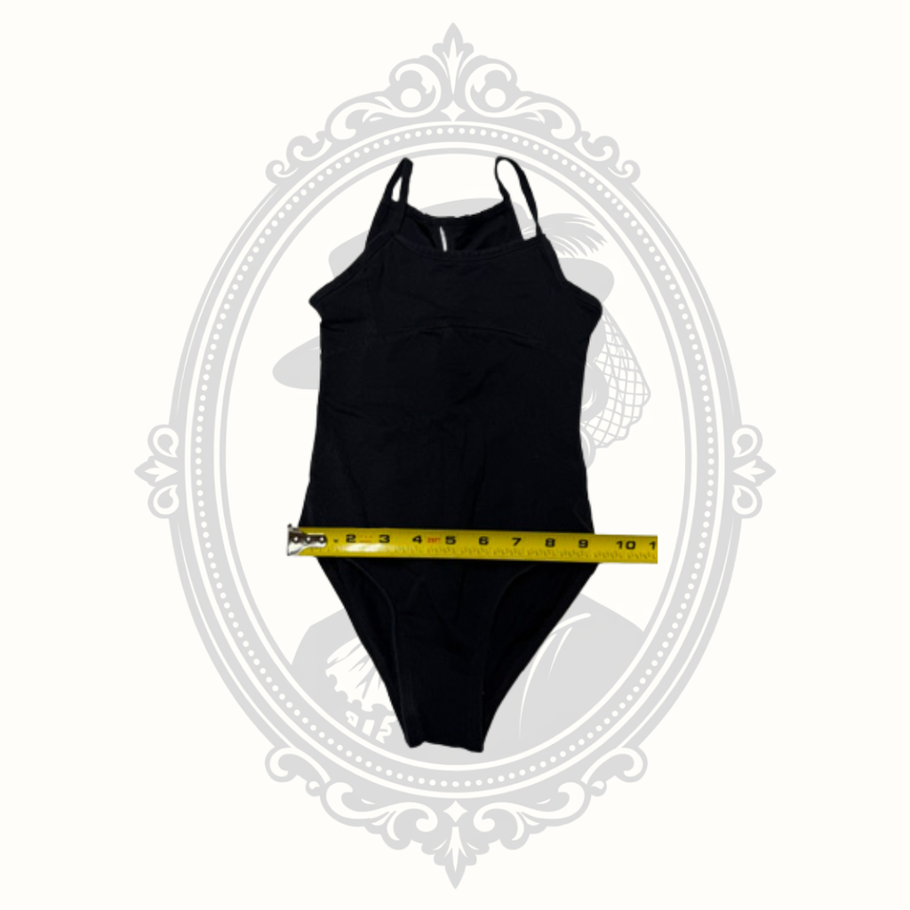 Danshuz Danznmotion Daisy Butterfly Back Girls Ballet Dance Leotard Black Estimated Size 4/6