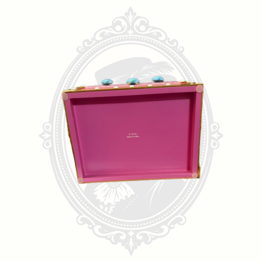 Bottom view of Ariel jewelry box showing base and condition