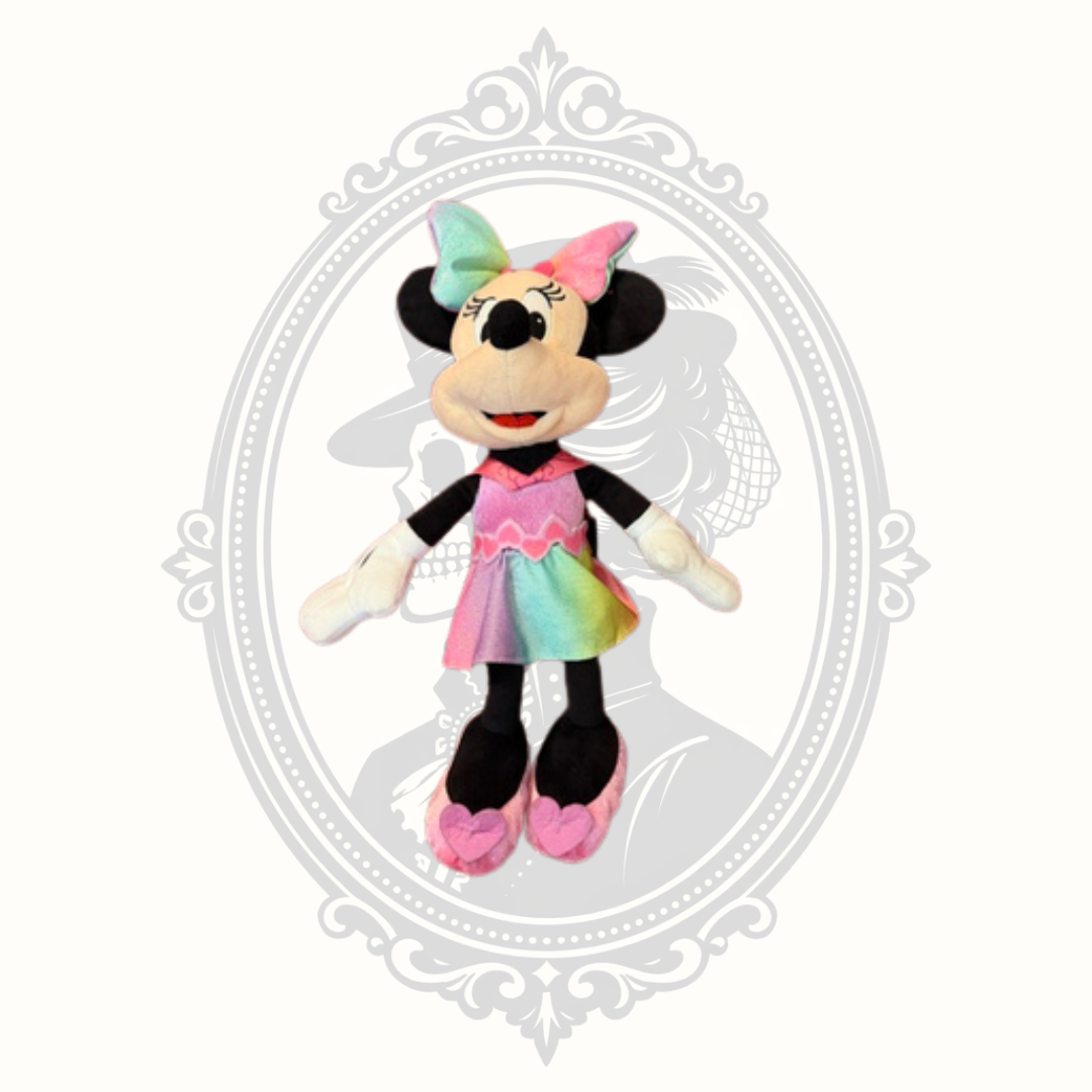 Disney Minnie Mouse Pastel Rainbow Interactive Plush Doll