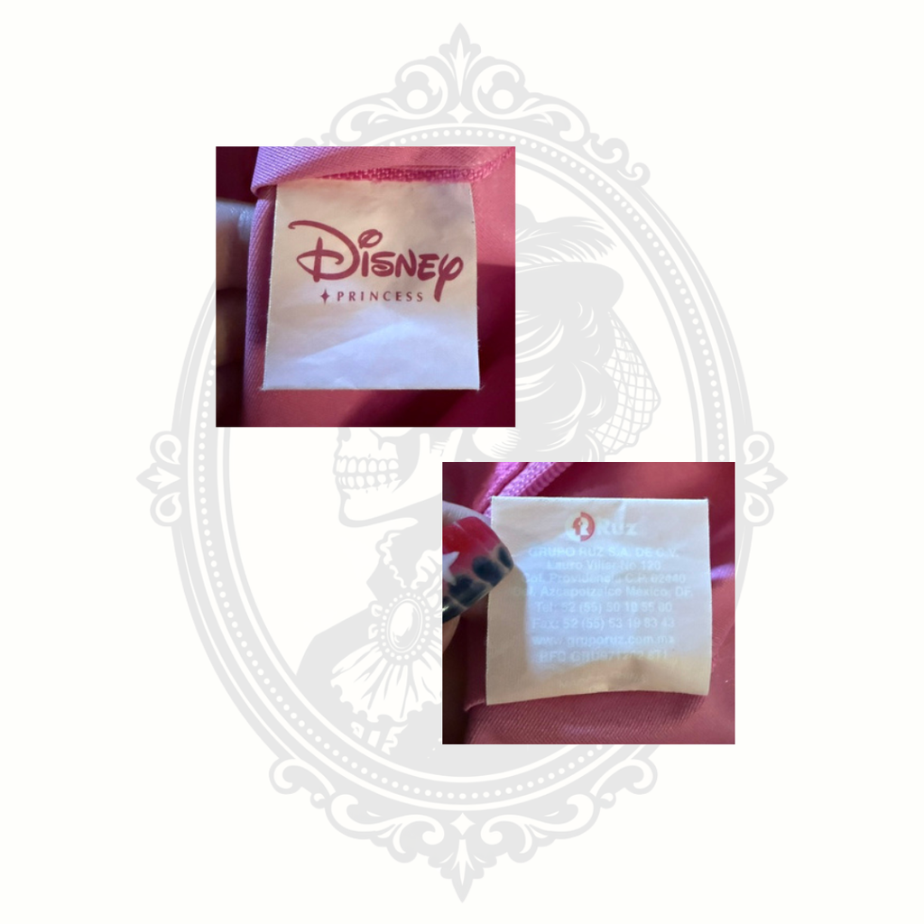 Disney Princess Pink Zippered Tote Bag Snow White Belle Cinderella Aurora