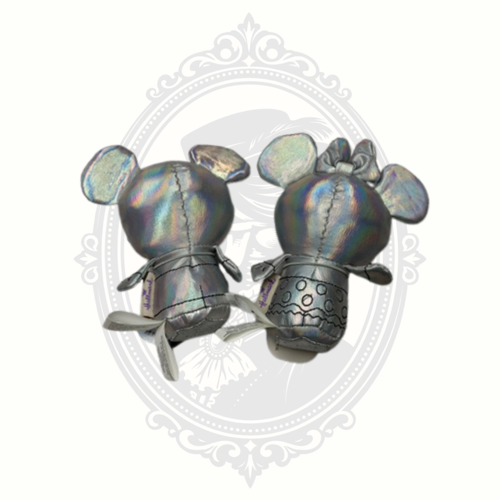 Disney100 Hallmark itty bittys Mickey & Minnie Mouse Plush Set – Silver Anniversary Edition – New With Tags