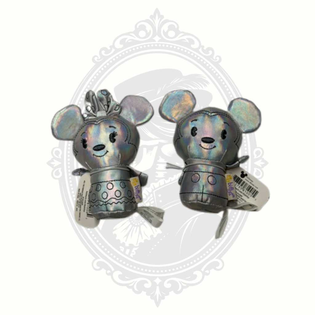 Disney100 Hallmark itty bittys Mickey & Minnie Mouse Plush Set – Silver Anniversary Edition – New With Tags