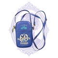 Disneyland 60th Anniversary Diamond Celebration royal blue crossbody bag, detail photograph 9