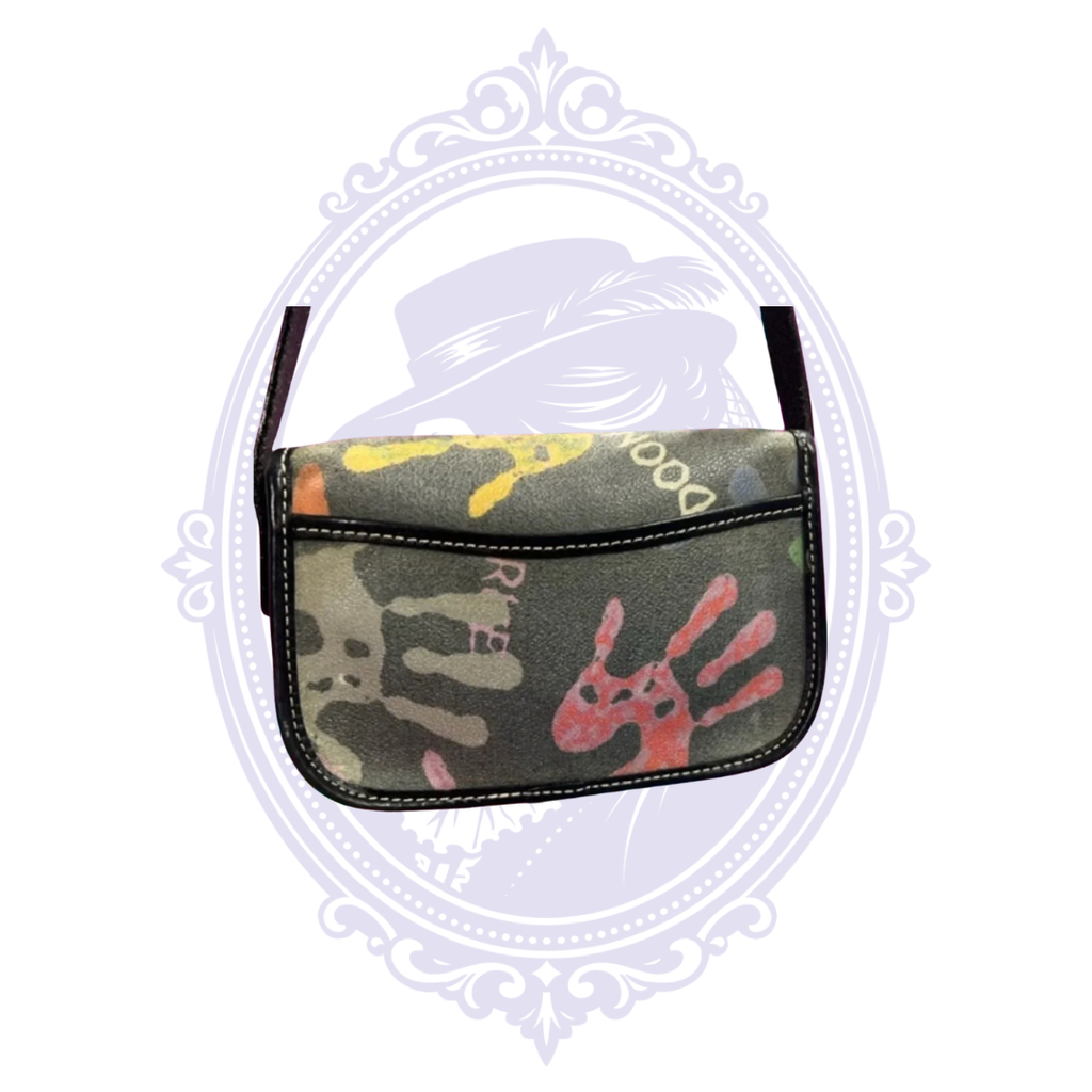 Dooney & Bourke Graffiti Crossbody Bag – Rare Handprint Print