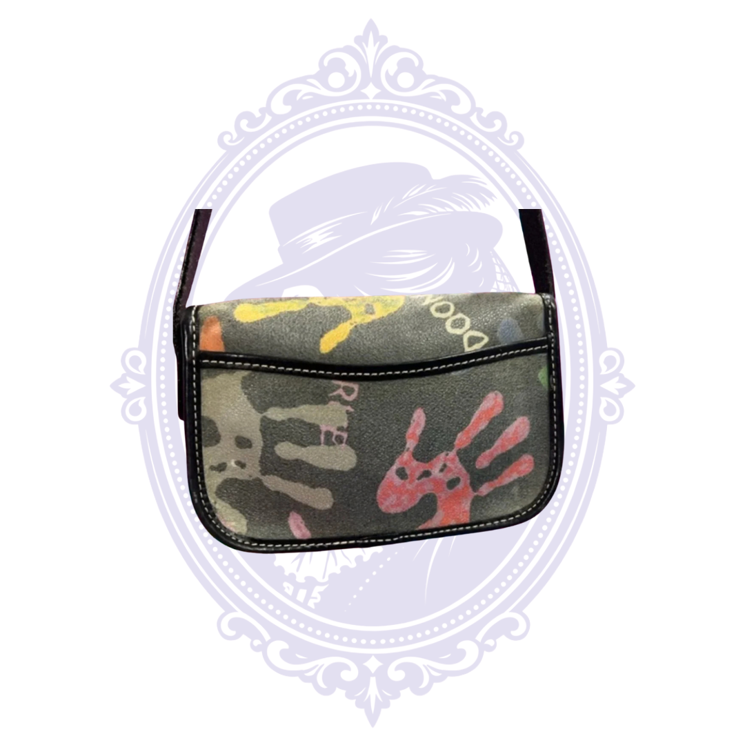 Dooney & Bourke Graffiti Crossbody Bag – Rare Handprint Print