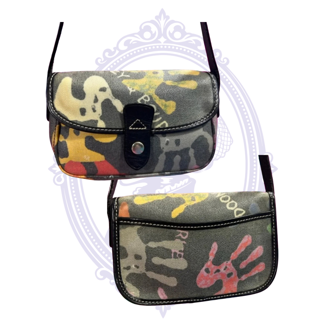 Dooney & Bourke Graffiti Crossbody Bag – Rare Handprint Print