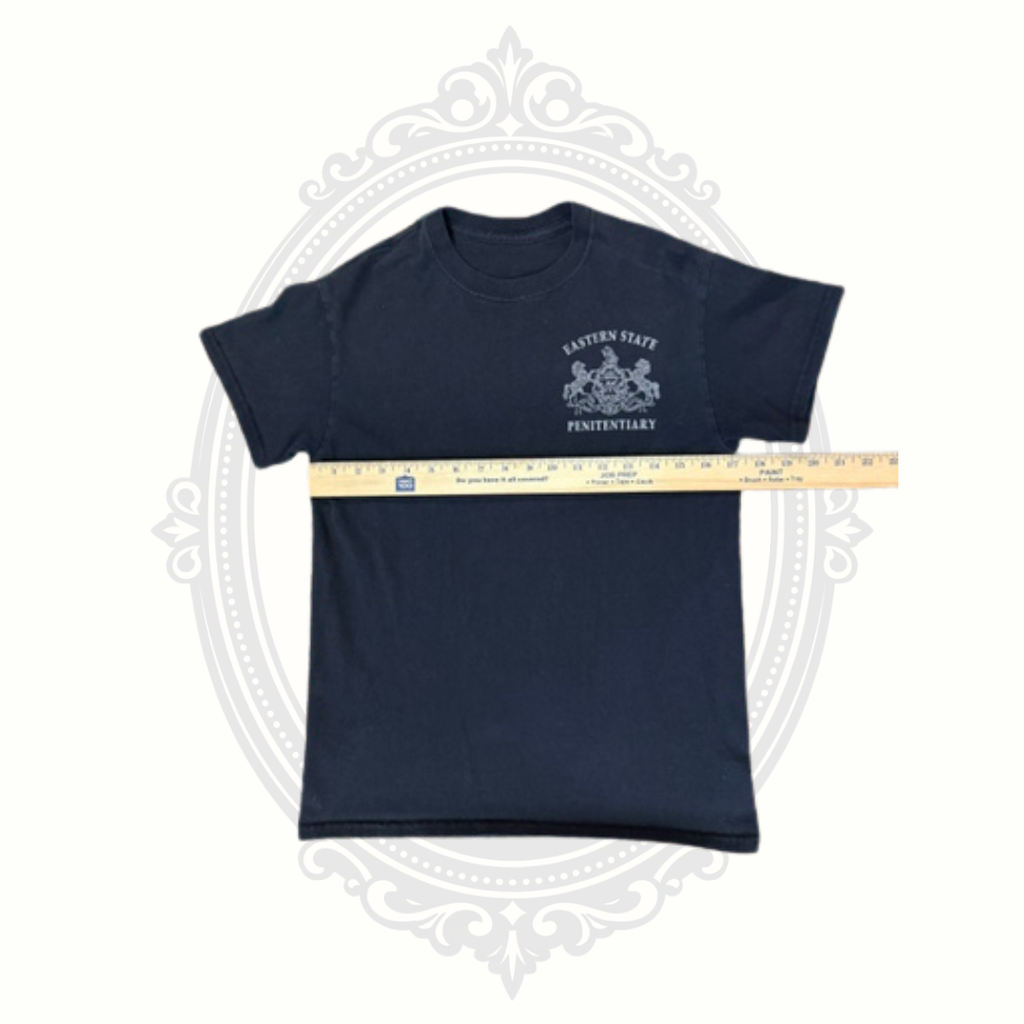 Eastern State Penitentiary Blueprint Graphic T-Shirt | Men's Medium | Philadelphia Historic Prison Souvenir