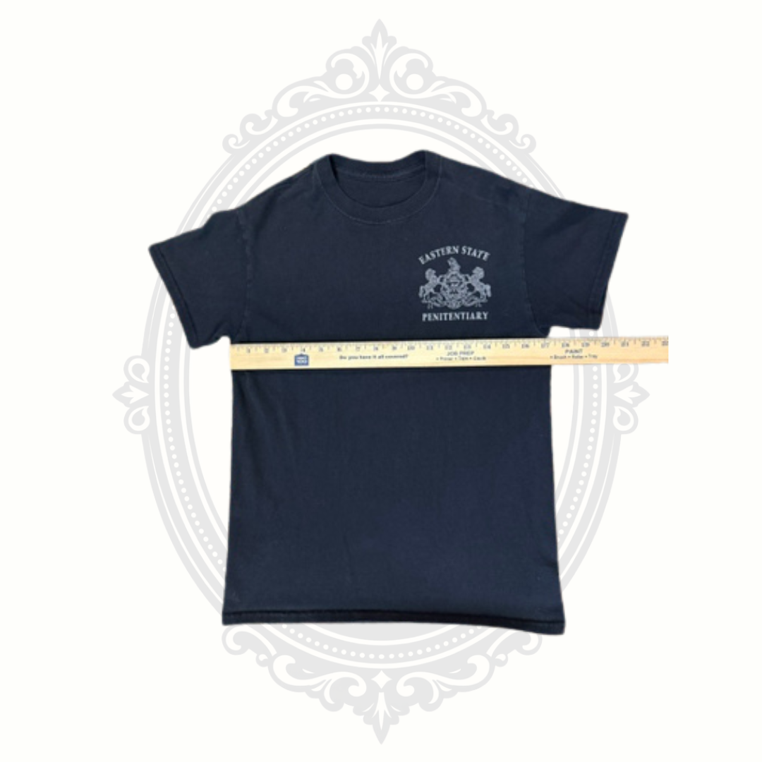 Eastern State Penitentiary Blueprint Graphic T-Shirt | Men's Medium | Philadelphia Historic Prison Souvenir
