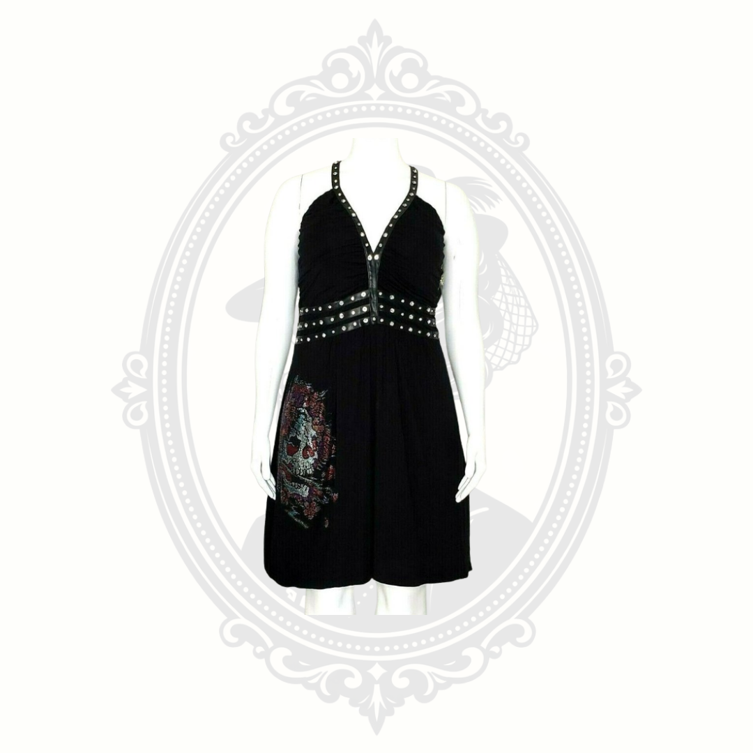 Close-up of Ed Hardy dress tag showing 3X sizing and new-with-tags condition.