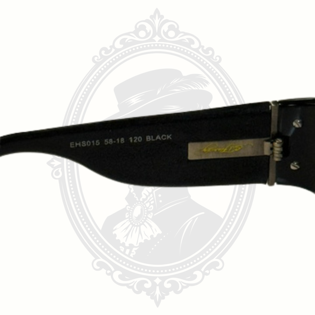 Ed Hardy sunglasses model EHS015 marking on arm detail