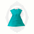 Faded Glory Women's Teal Drawstring Waist Sun Dress Size Small (4-6)