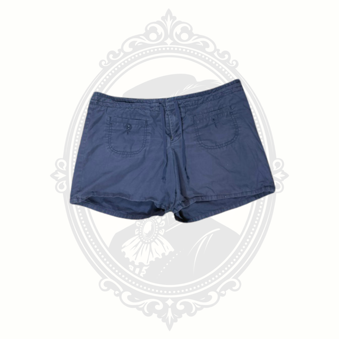 GAP Women's Navy Blue Cotton Drawstring Shorts Size 12