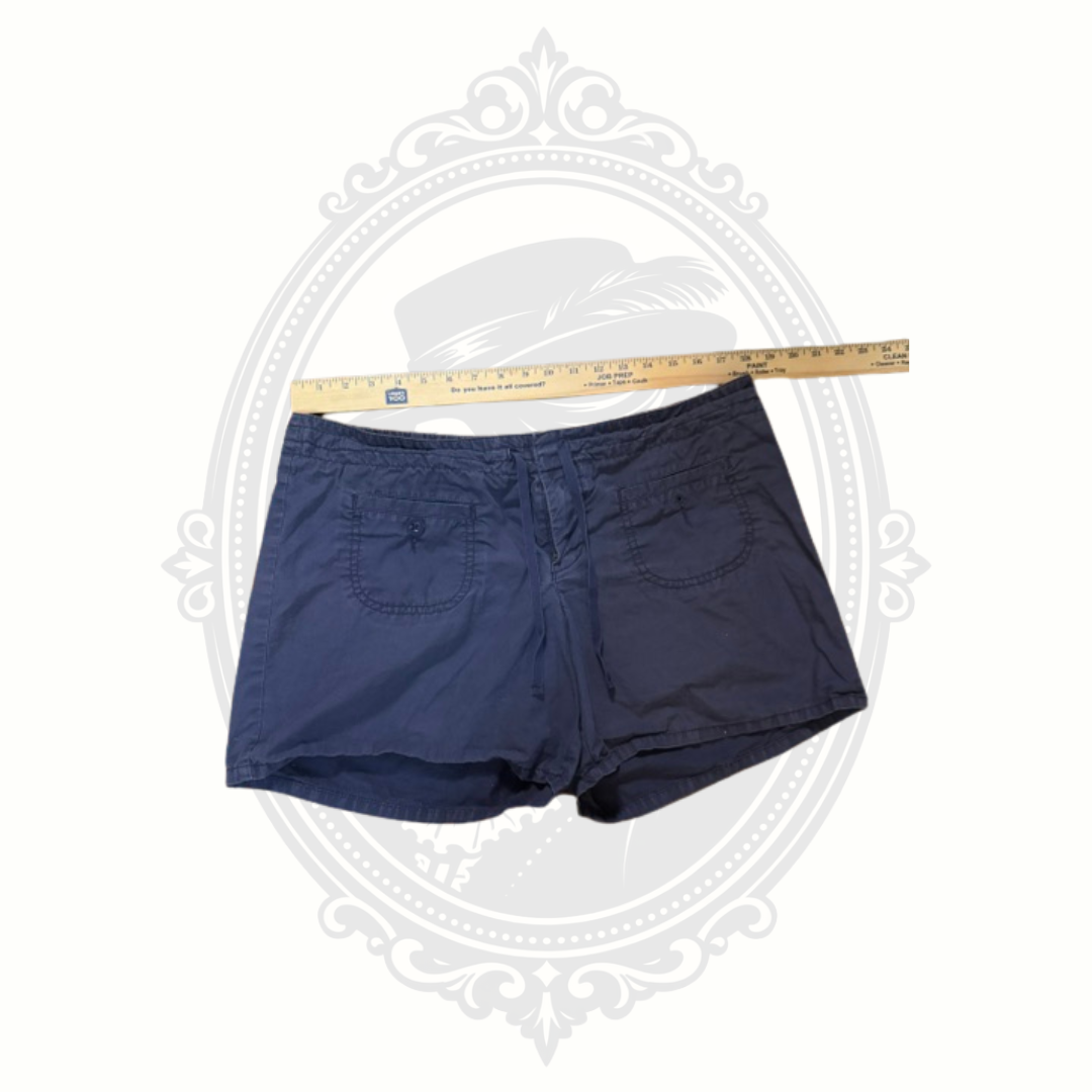 GAP Women's Navy Blue Cotton Drawstring Shorts Size 12
