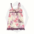 Gilligan & O'Malley Women's Floral Satin Sleep Chemise Nightgown Size Large