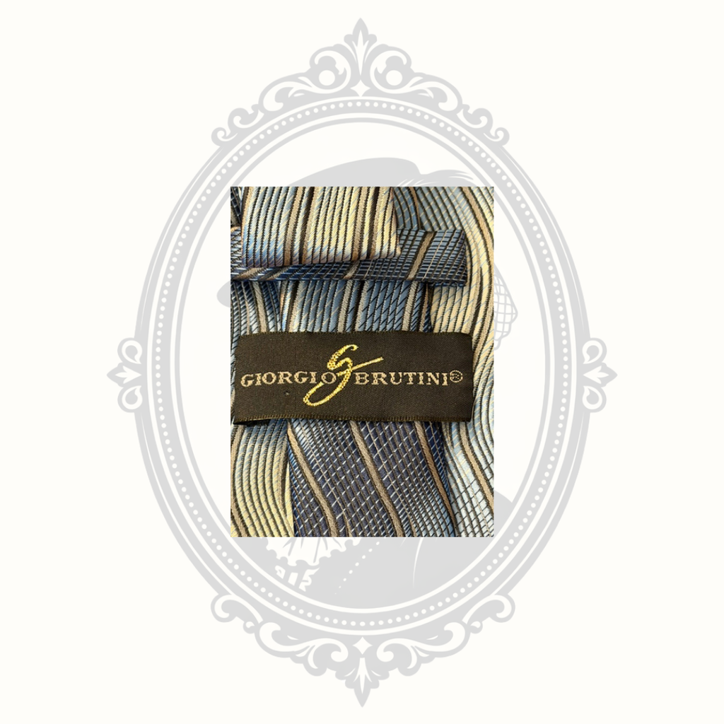 Giorgio Brutini X-Long Necktie, Pocket Square & Cuff Links Set