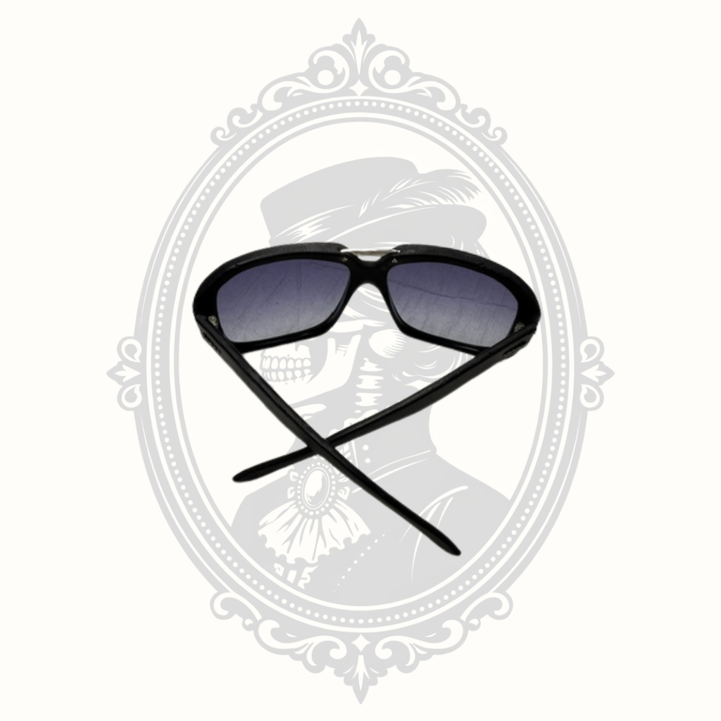 Gucci GG 1017/S 59□15 Leather Wrap Sunglasses Black Gray Gradient Lenses Made in Italy with Case & Authenticity Card