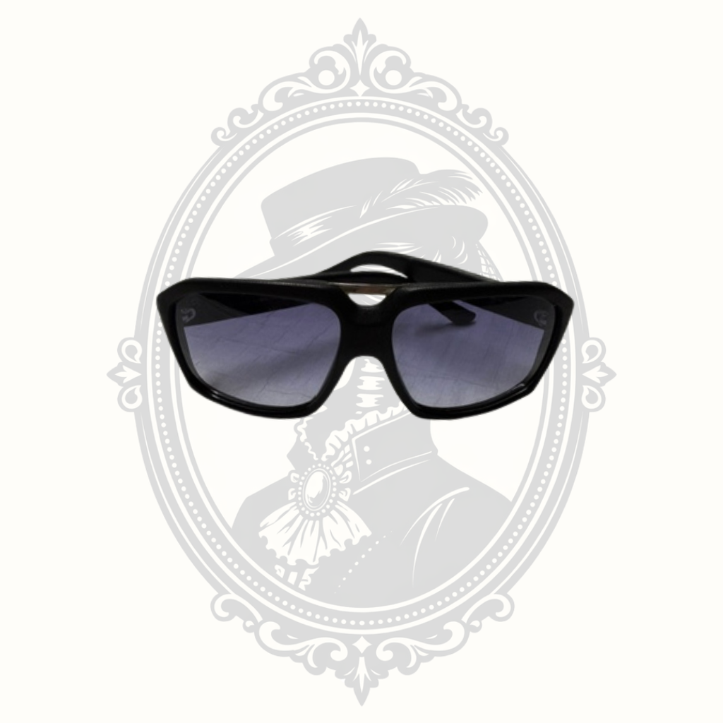 Gucci GG 1017/S 59□15 Leather Wrap Sunglasses Black Gray Gradient Lenses Made in Italy with Case & Authenticity Card
