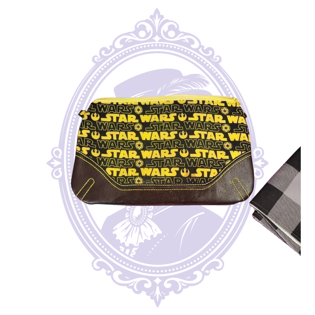 Mrs. Comonenets Handmade Star Wars Crossbody Bag | Black & Yellow | Mrs. Bones Curio ...