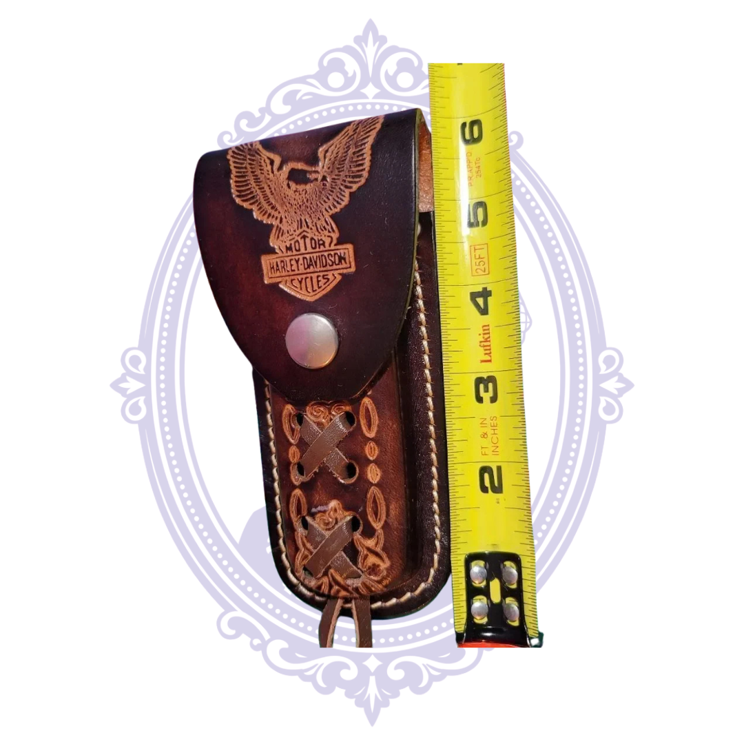Leather sheath height measurement