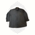 Henri Picard Men's Black Micro Dot Long Sleeve Dress Shirt Size 19.5 (36/37)
