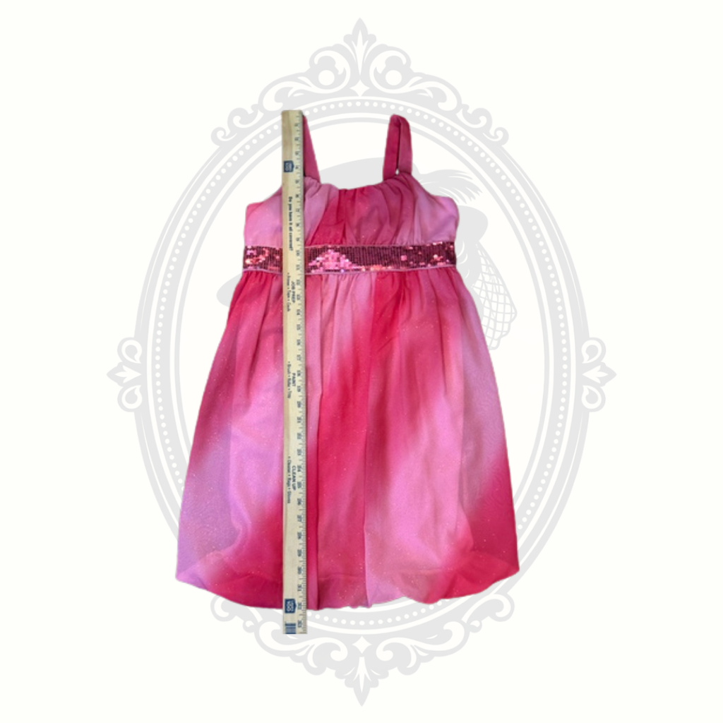 Holiday Editions Girls Pink Ombre Sequin Party Dress Size XL 14/16
