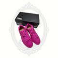 I.N.C. International Concepts Lolaf Rhinestone Sneakers – Fuchsia Pink Bling Lace-Up Shoes – Women's 8.5M – New in Box