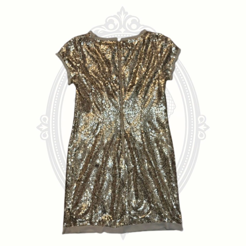 Jessica Howard Gold Sequin Cocktail Dress – NWT – Size 12
