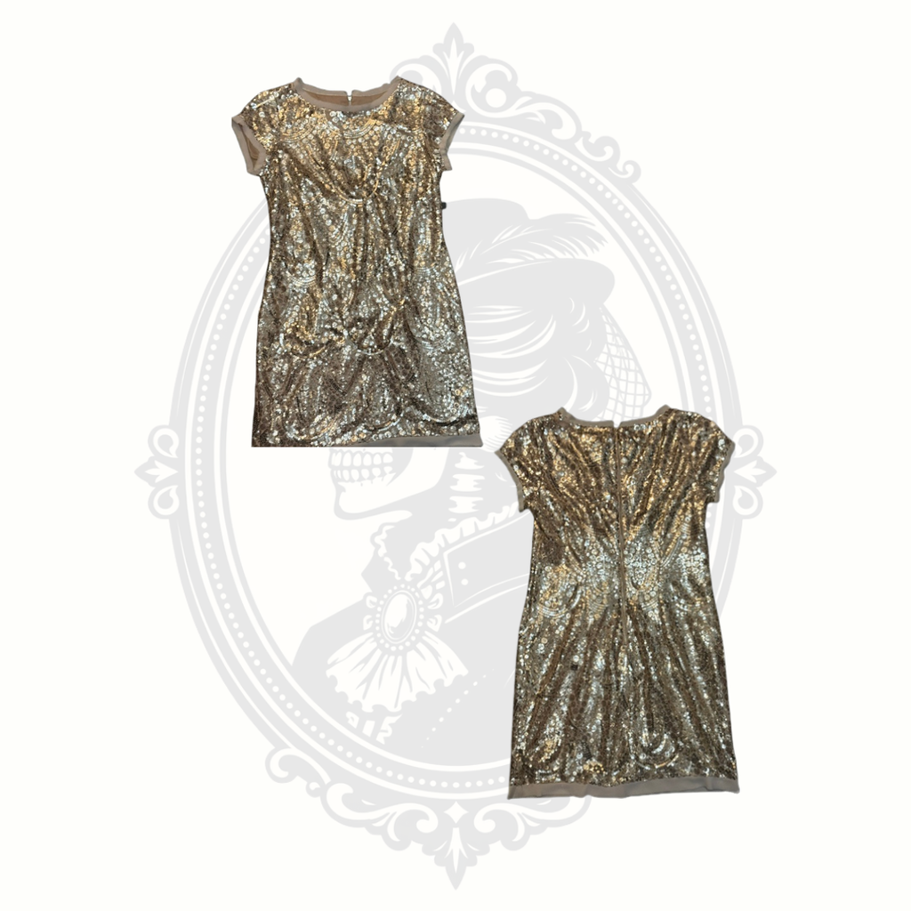 Jessica Howard Gold Sequin Cocktail Dress – NWT – Size 12