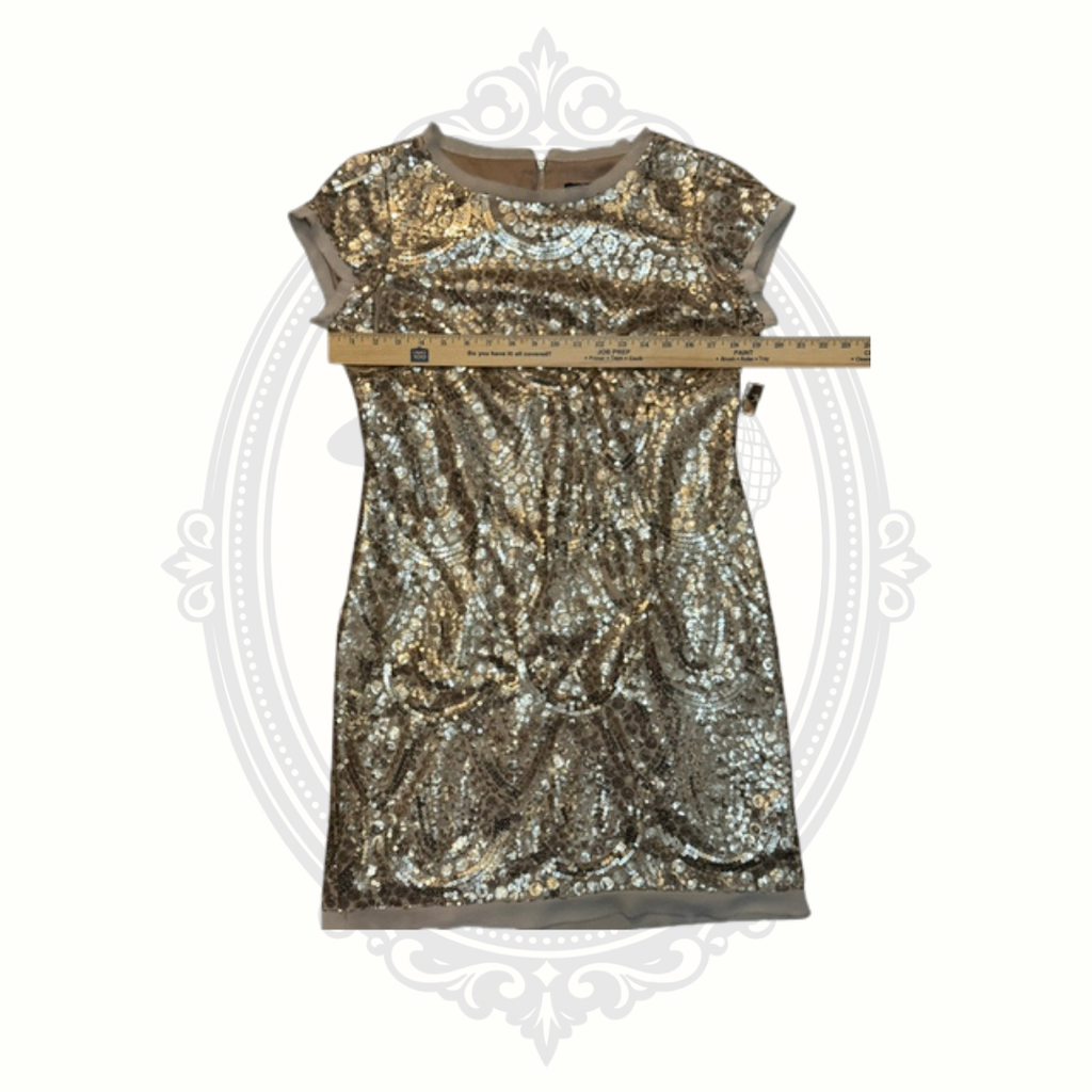 Jessica Howard Gold Sequin Cocktail Dress – NWT – Size 12