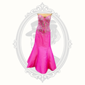 Jovani Hot Pink Crystal Beaded Strapless Mermaid Gown – Size 10