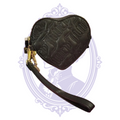 Juicy Couture black embossed heart wristlet, detail photo 10