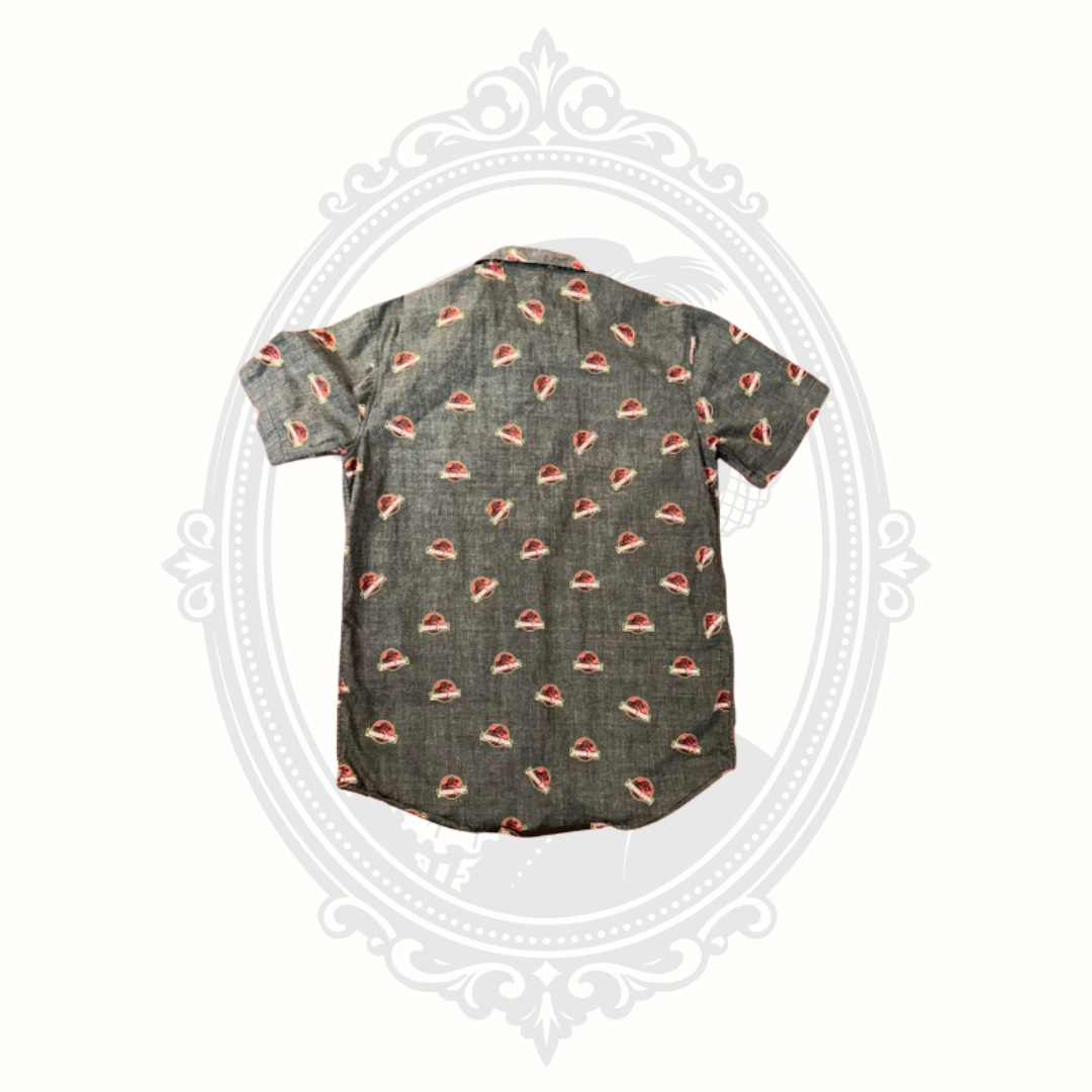 Jurassic Park Logo Print Button-Up Shirt Men's Small Fifth Sun Universal