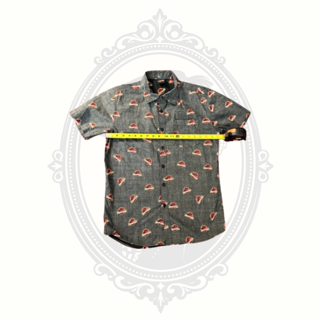 Jurassic Park Logo Print Button-Up Shirt Men's Small Fifth Sun Universal