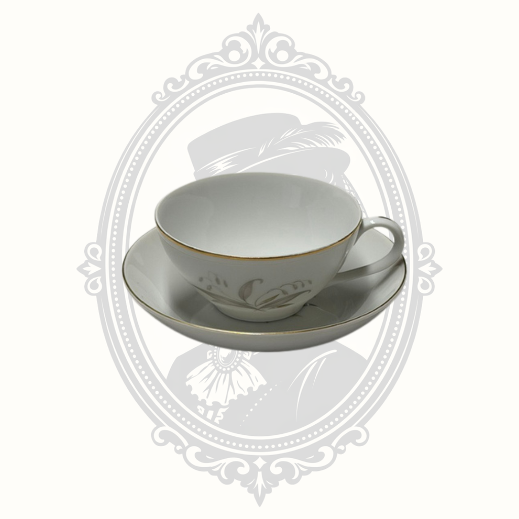 Vintage 1961 Kaysons Golden Rhapsody Fine China Cups & Saucers – Set of 11