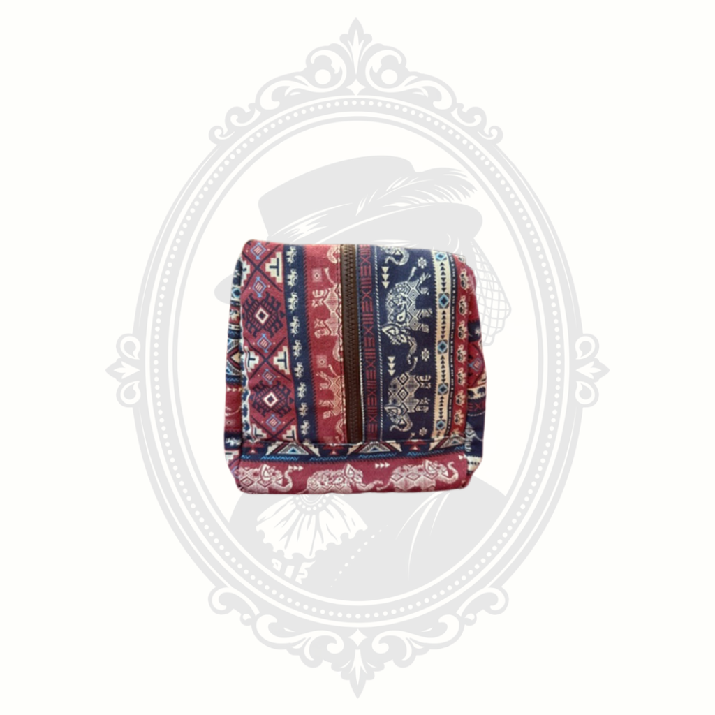 Kindfolk Karma Elephant Print Yoga Mat Duffel Bag Canvas Yoga Carrier