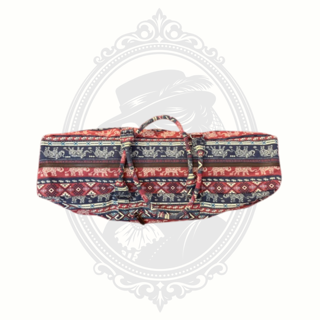 Kindfolk Karma Elephant Print Yoga Mat Duffel Bag Canvas Yoga Carrier