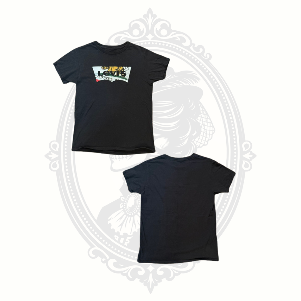Levi's California Republic Logo Tee Black Size Small