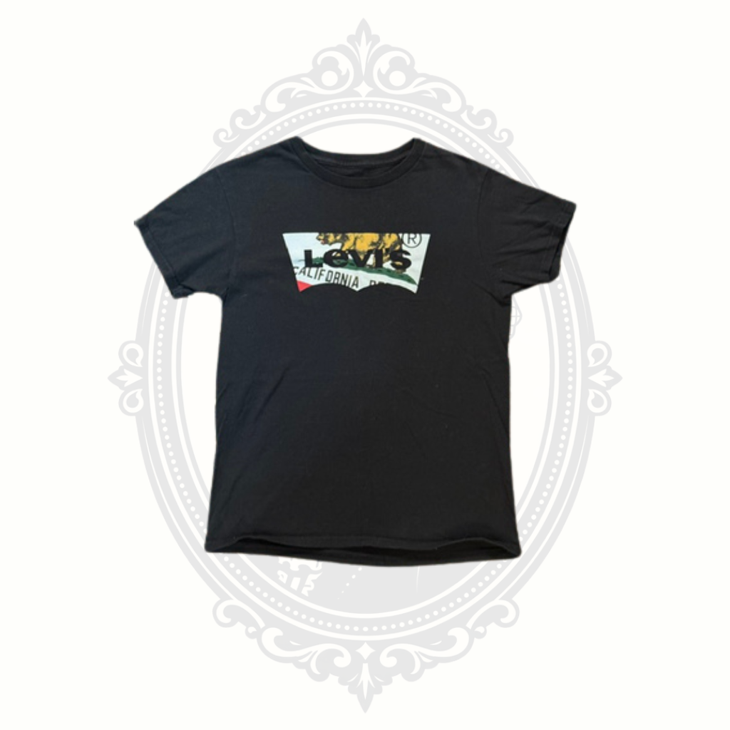 Levi's California Republic Logo Tee Black Size Small