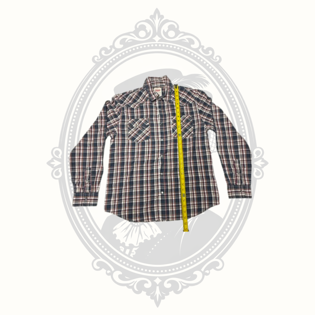 Levi's Modern Men's Plaid Western Snap Shirt - Medium
