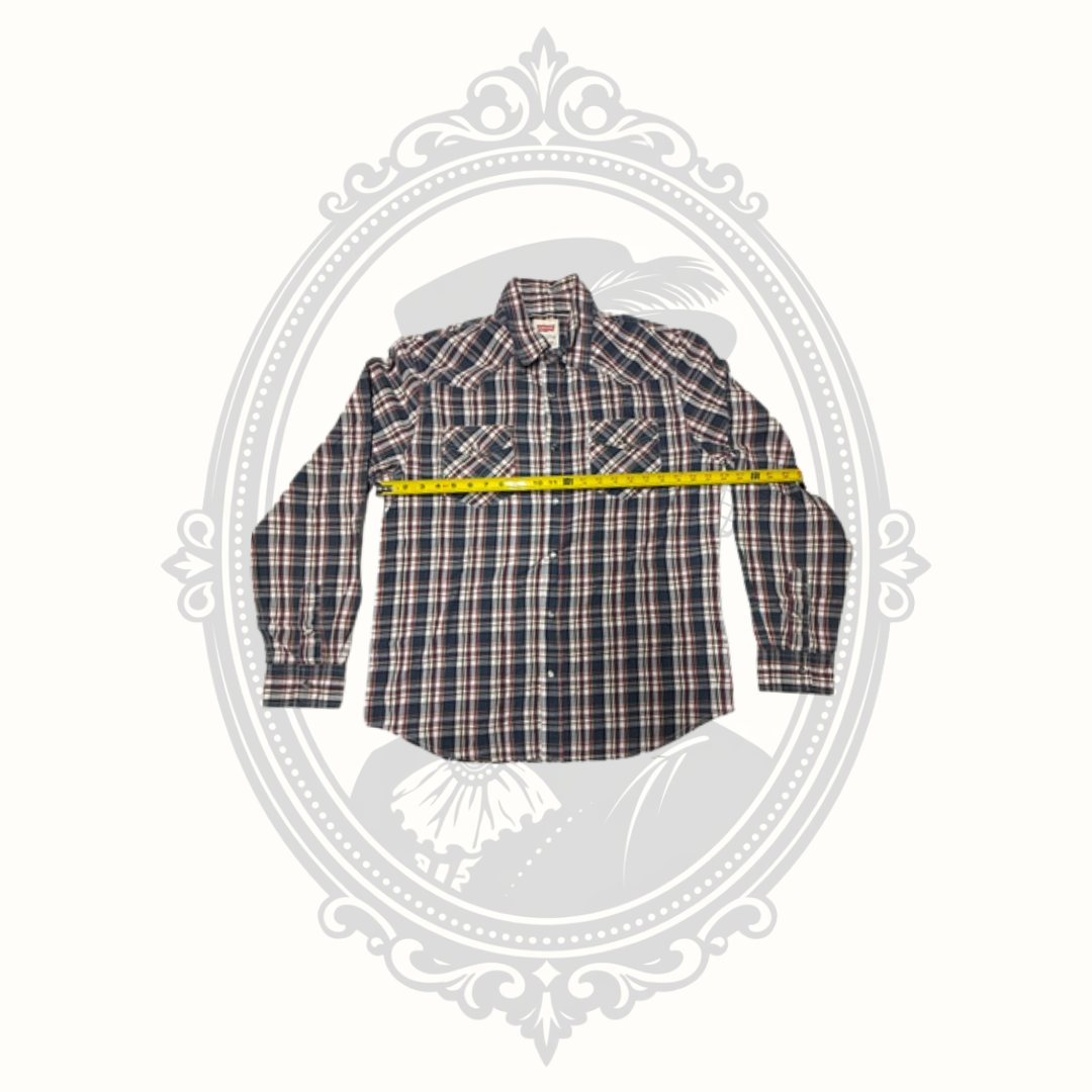 Levi's Modern Men's Plaid Western Snap Shirt - Medium