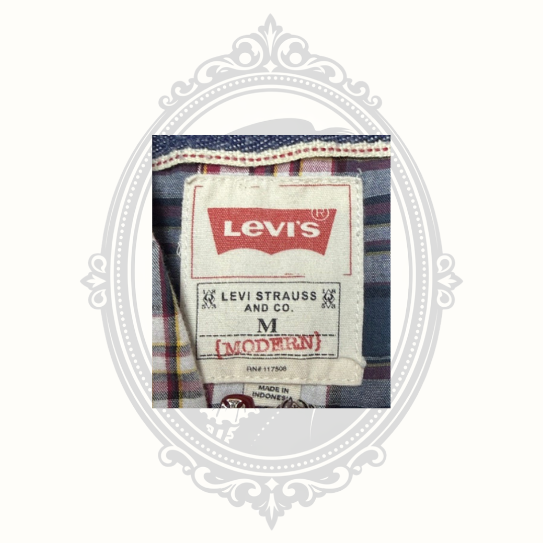 Levi's Modern Men's Plaid Western Snap Shirt - Medium