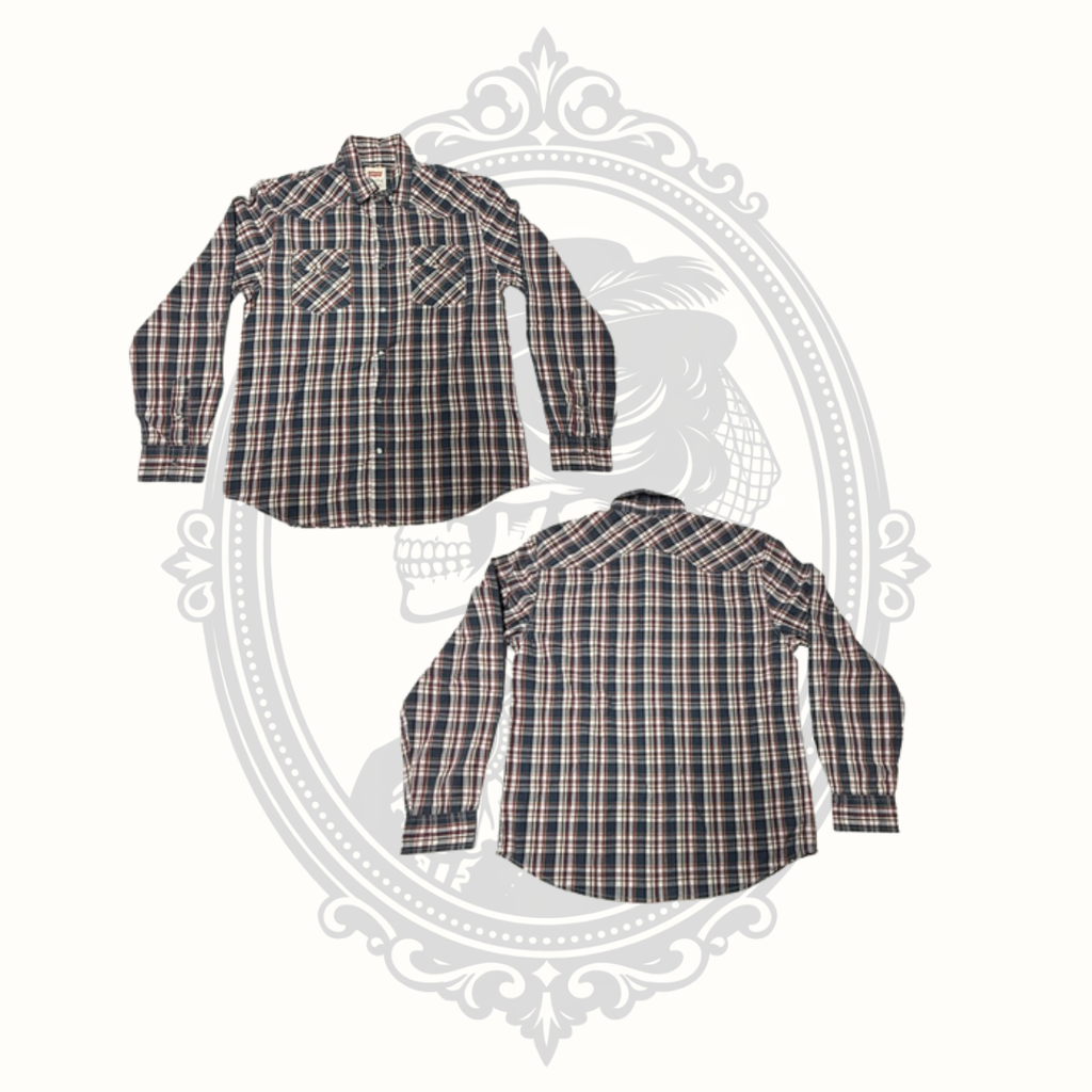 Levi's Modern Men's Plaid Western Snap Shirt - Medium