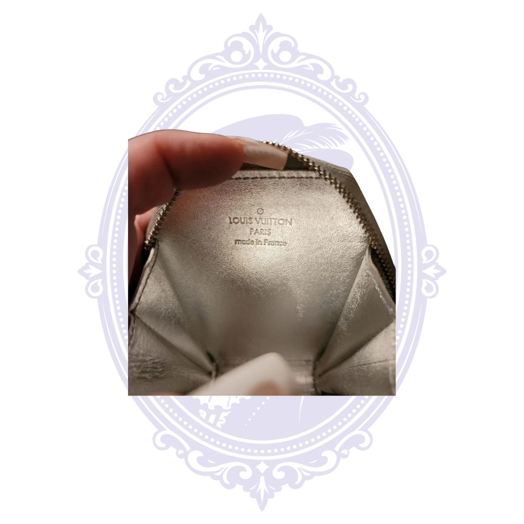 Interior of Louis Vuitton Flocon MM showing Louis Vuitton Paris Made in France stamp