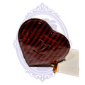 Louis Vuitton red and black striped heart coin purse front