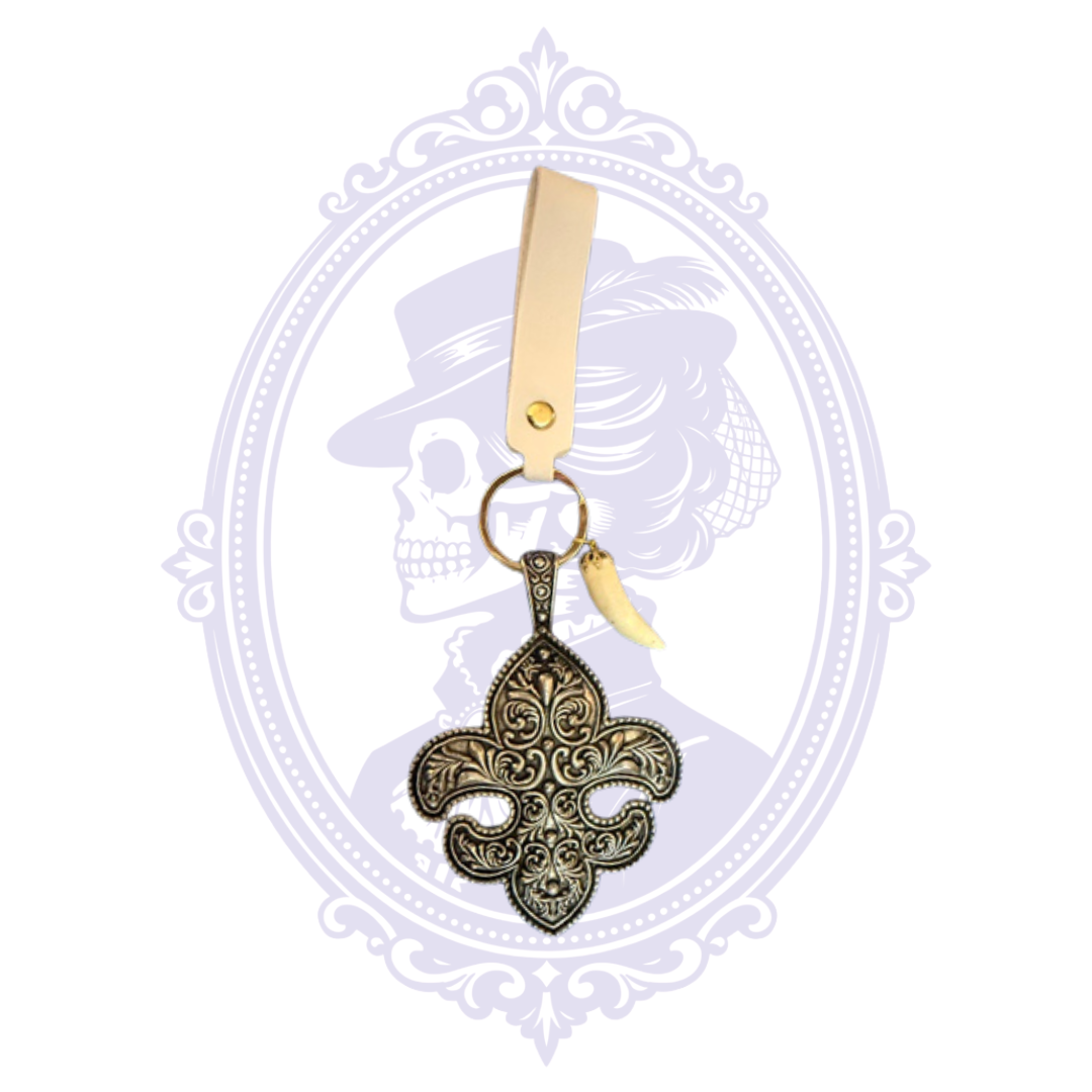 Louisiana Natural Curiosity Keychains – Alligator Tooth, Foot, Nutria Tooth & Charms