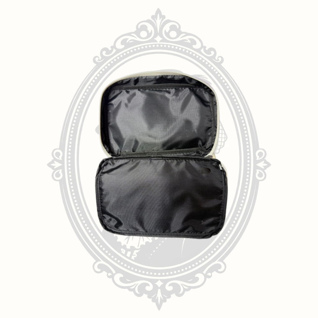 EVA NYC Iridescent Travel Cosmetic Bag | Holographic Makeup Organizer Case